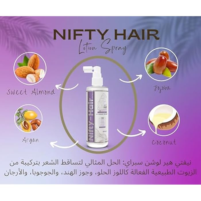 Nifty Hair Lotion Spray 100ml: hair loss treatment and growth stimulator with procapil and tricogen - Image 4